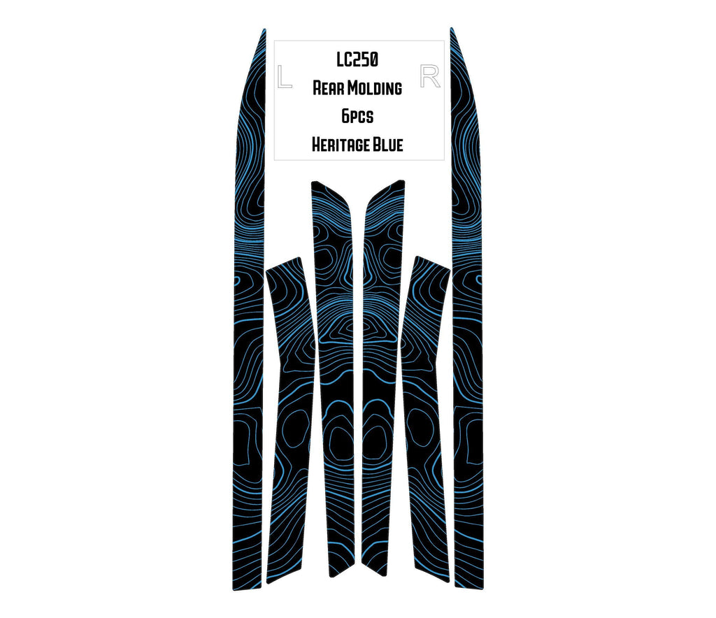 2024 Toyota Land Cruiser Topographic Trim Overlays - Rear