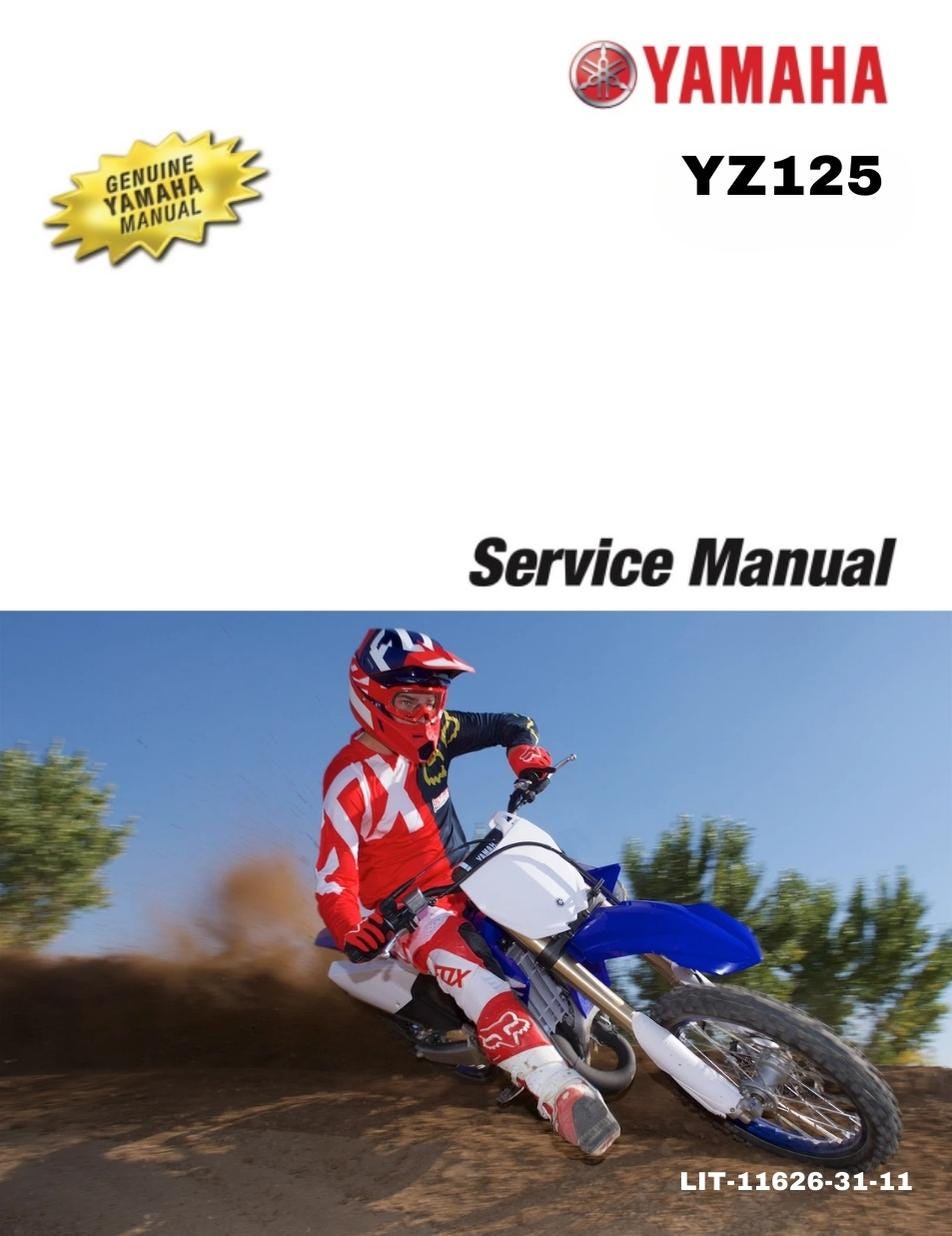 YAMAHA YZ125 2018 Workshop Repair Service Manual