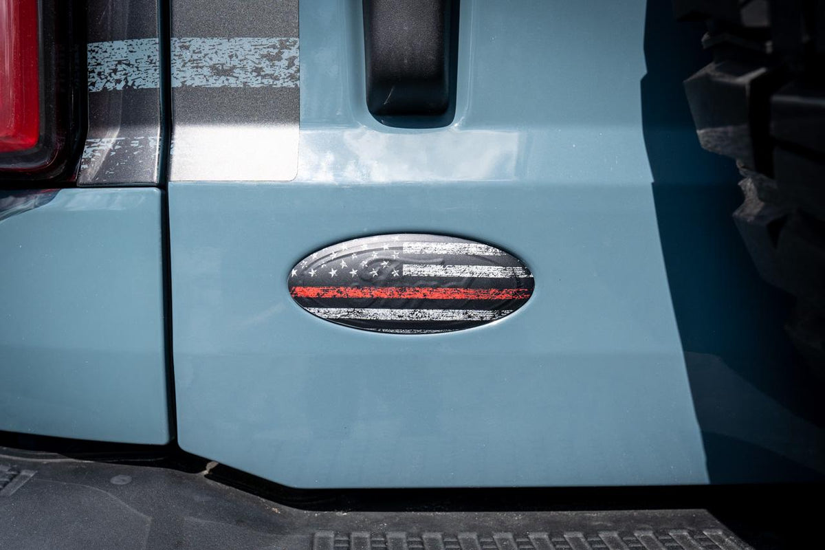 2021 Bronco Freedom American Flag Rear Oval Overlay 2022 2023 Also Fits Bronco Sport