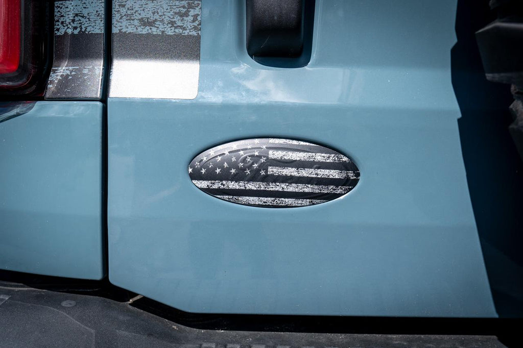 2021 Bronco Freedom American Flag Rear Oval Overlay 2022 2023 Also Fits Bronco Sport
