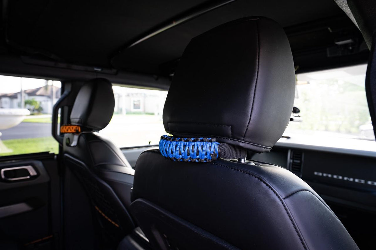 2021 Bronco Paracord Rear Headrest Grab Handles
