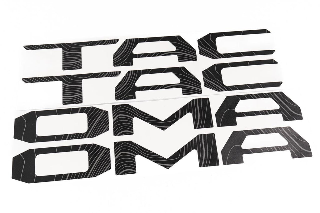 2024 Toyota Tacoma Topographic Tailgate Letters Stickers Decals Emblem Logo
