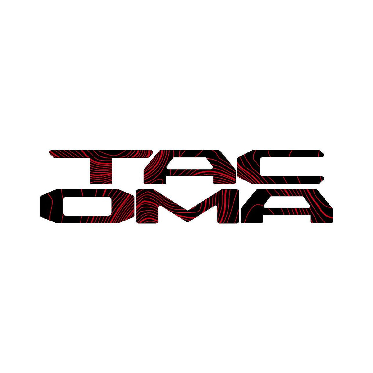 2024 Toyota Tacoma Topographic Tailgate Letters Stickers Decals Emblem Logo