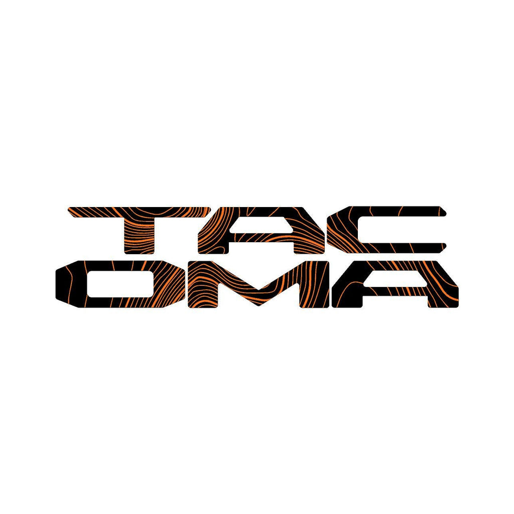 2024 Toyota Tacoma Topographic Tailgate Letters Stickers Decals Emblem Logo