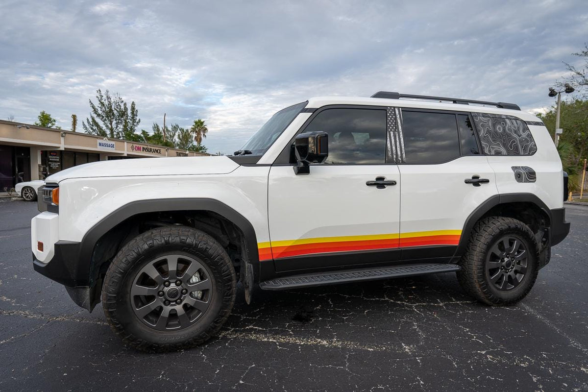 2024 Toyota Land Cruiser American Flag B Pillar Overlays
