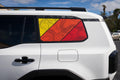 2024 Toyota Land Cruiser TRD Style Rear Window Overlay Decals Vinyl Graphics