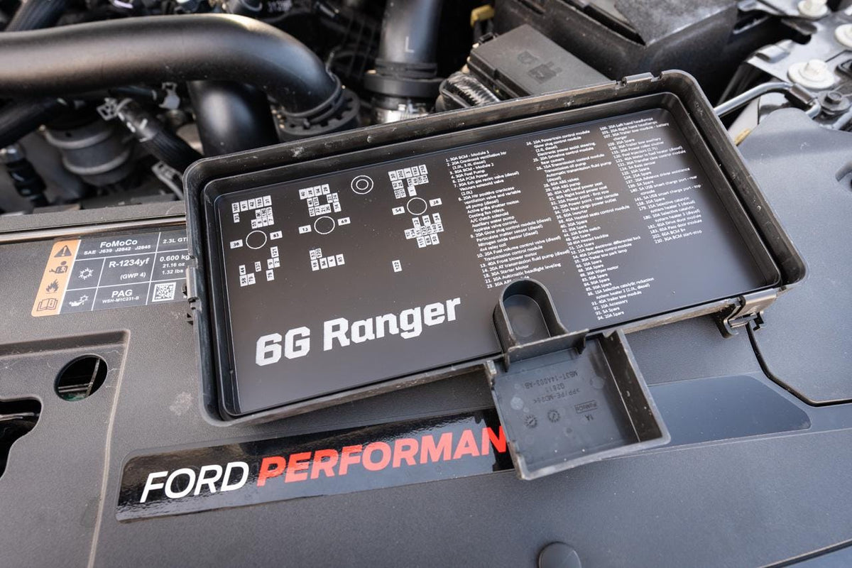 2024 Ranger Underhood Fuse Labels for Ford 2025