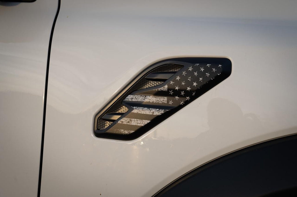 For 2024 Ford Ranger American Flag Fender Vent Overlays