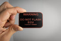 Do Not Flash ECU OBD Port Warning Plate for Flashing Tuning Acrylic