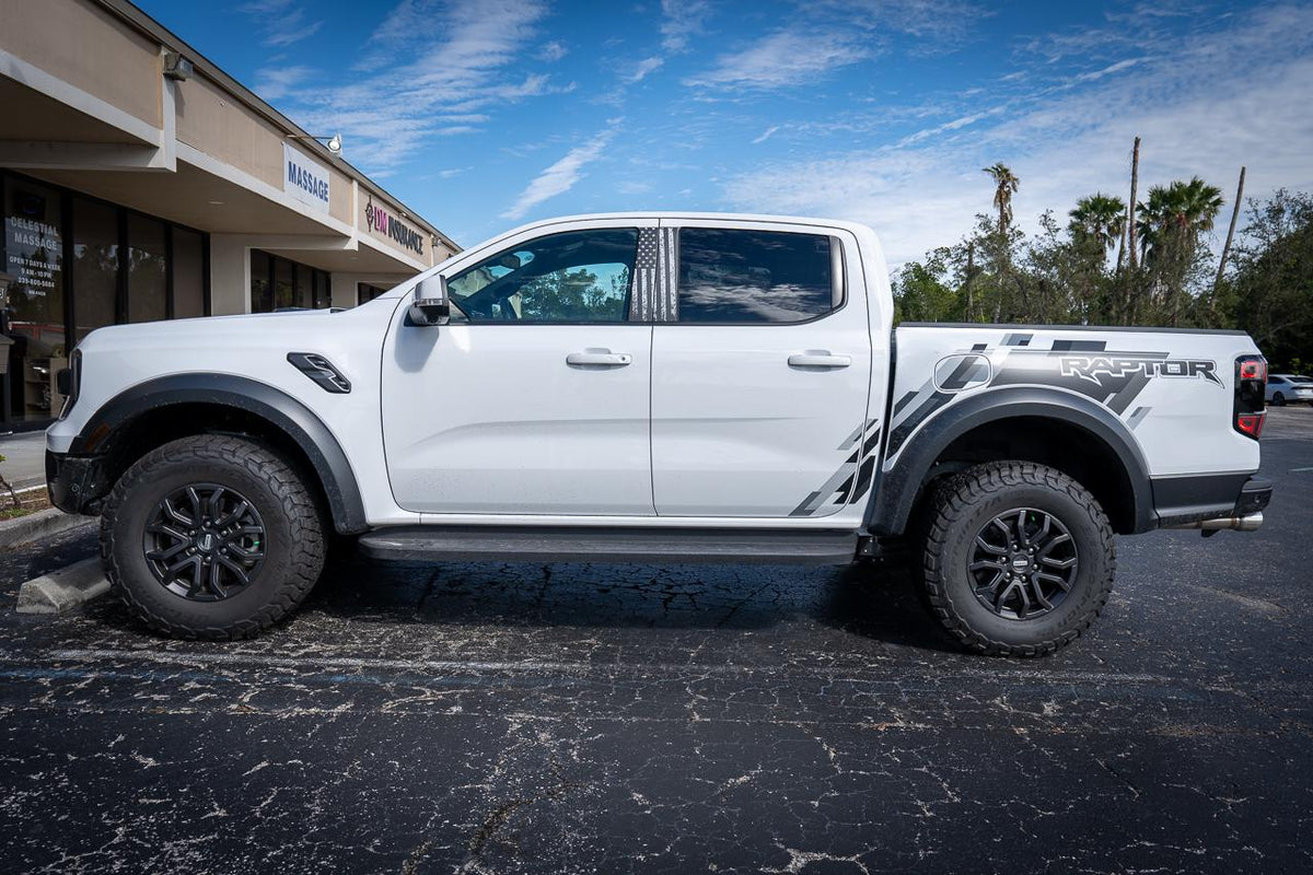 American Flag B Pillar Overlays for 2024 Ford Ranger Raptor 2025