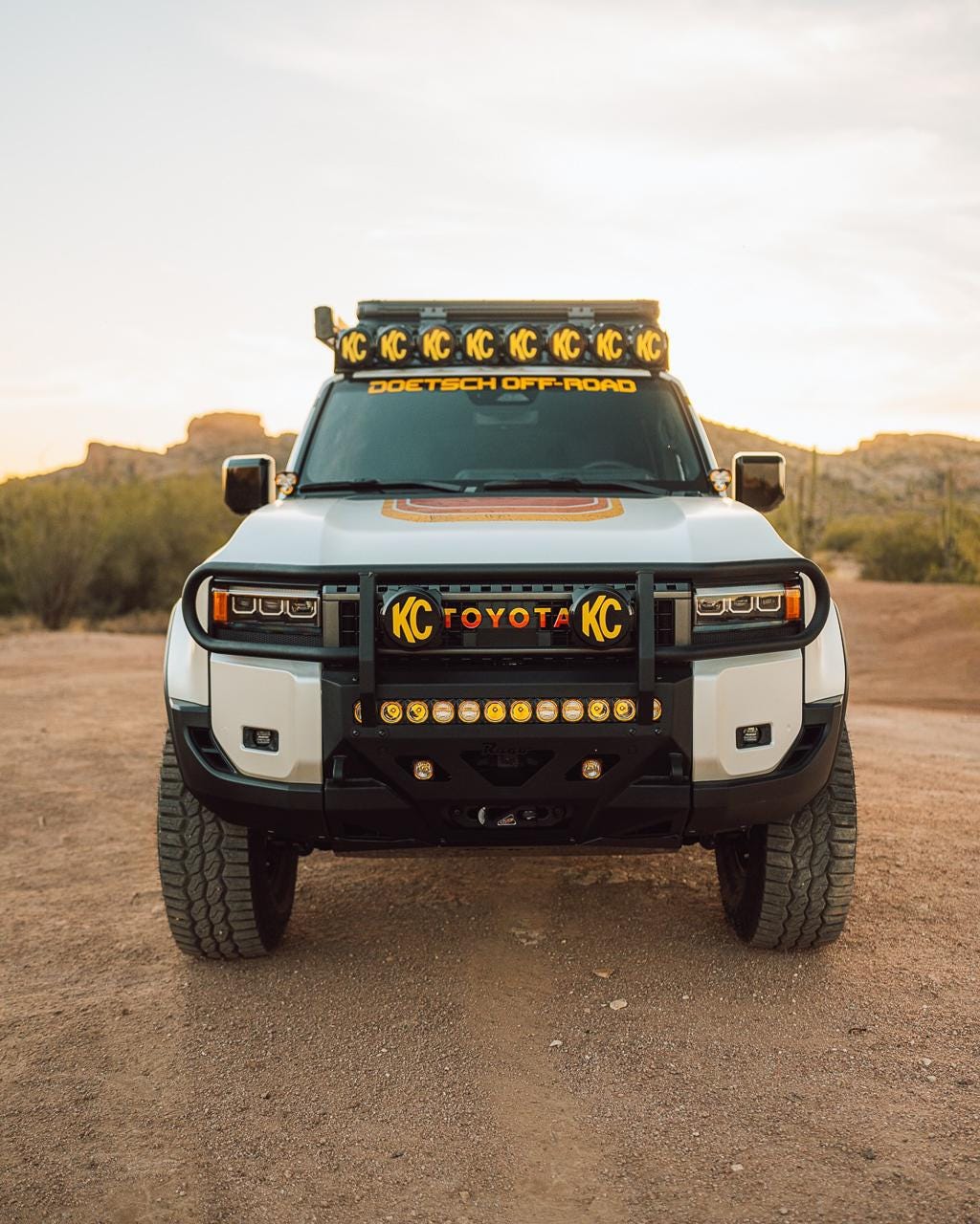 2024 Toyota Land Cruiser Acrylic Front Grille Letter Overlays 2025 2026 Also Fits FJ Cruiser
