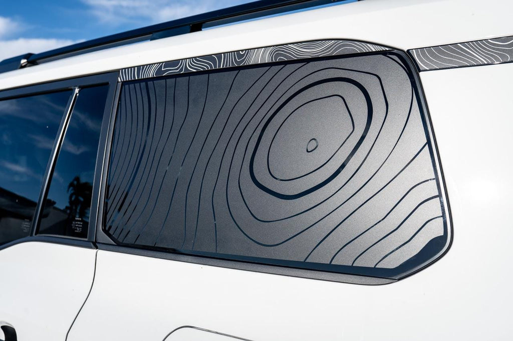 2024 Toyota Land Cruiser Topographic Map Window Overlays Decals Stickers