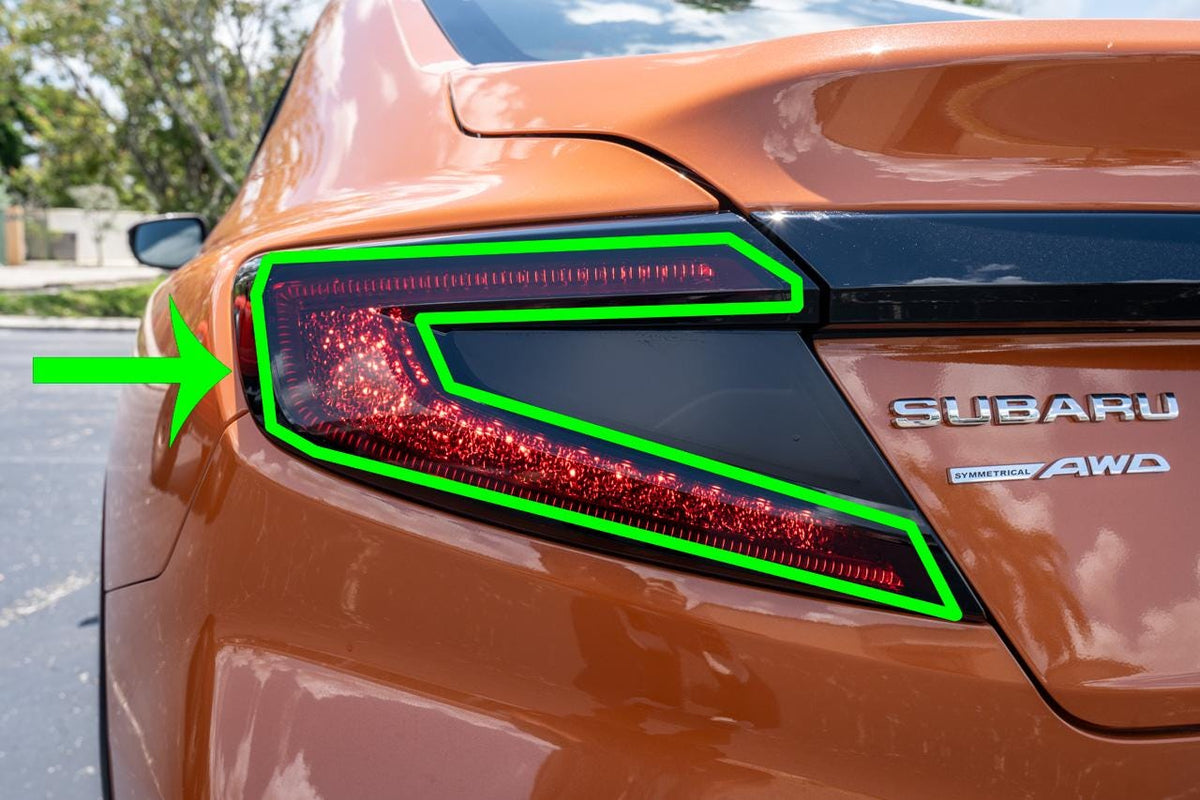 2022 WRX Smoked Outer Taillight Overlays Decals Stickers Vinyl 2023 2024 2025 V2 Outer