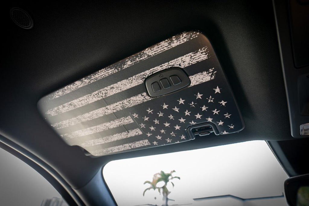 For 2024 Ranger Raptor American Flag Full Coverage Sun Visor Cover Up Decals Stickers 2025