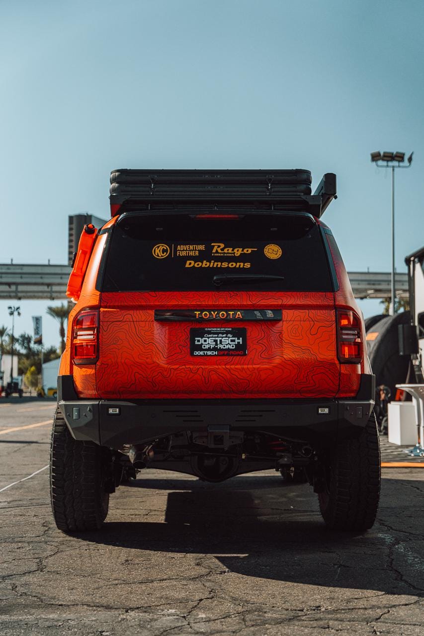 2024 Toyota Land Cruiser Rear Tailgate Liftgate Letter Overlays