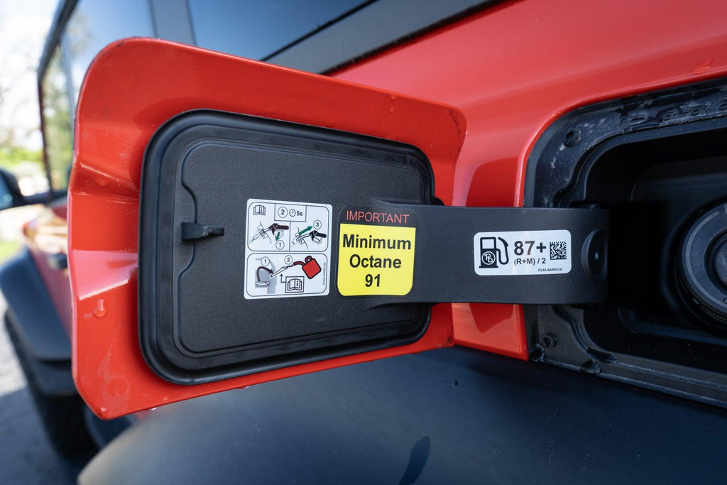 High Octane Fuel Cap Warning Sticker (Pair)