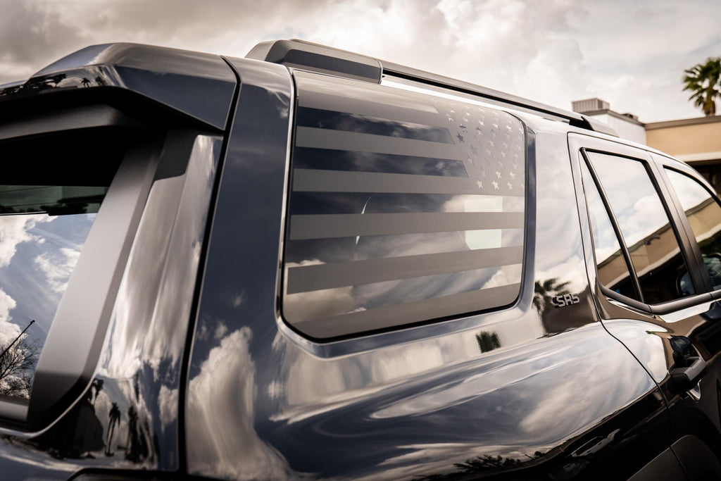 For 2025 Toyota 4Runner 6th Gen American Flag Window Overlays Decals Stickers