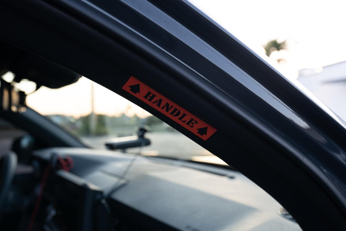 2025 Toyota 4Runner 6th Gen Grab Handle Warning Label Decal Graphic