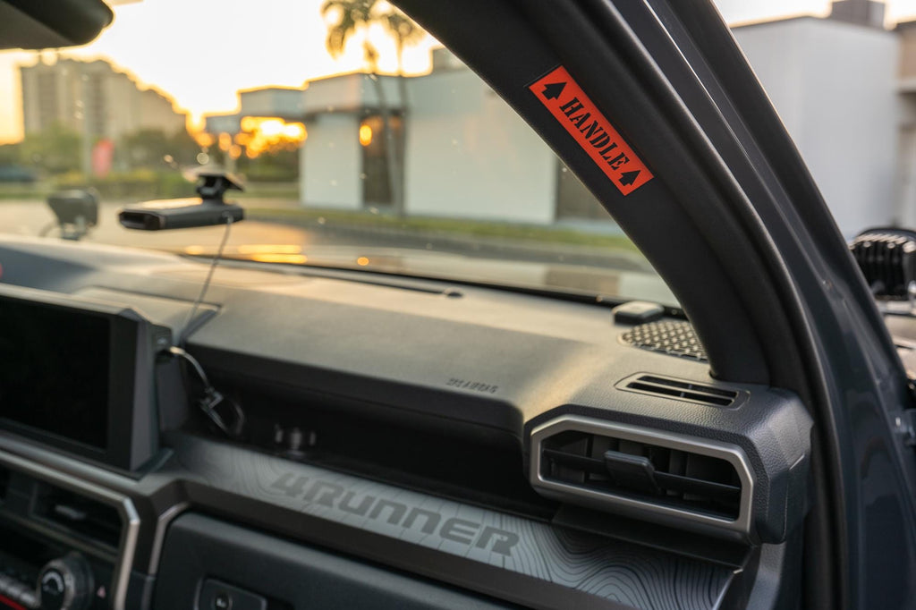 2025 Toyota 4Runner 6th Gen Grab Handle Warning Label Decal Graphic