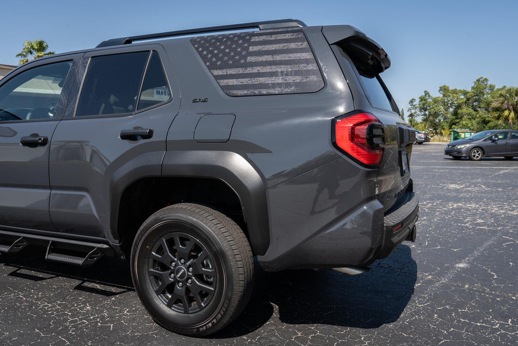 2025 Toyota 4Runner 6th Gen American Flag Window Overlay See Through V2