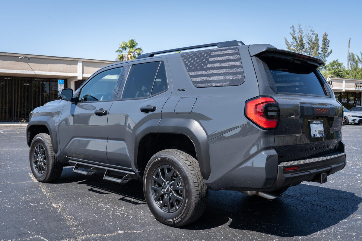 2025 Toyota 4Runner 6th Gen American Flag Window Overlay See Through V2