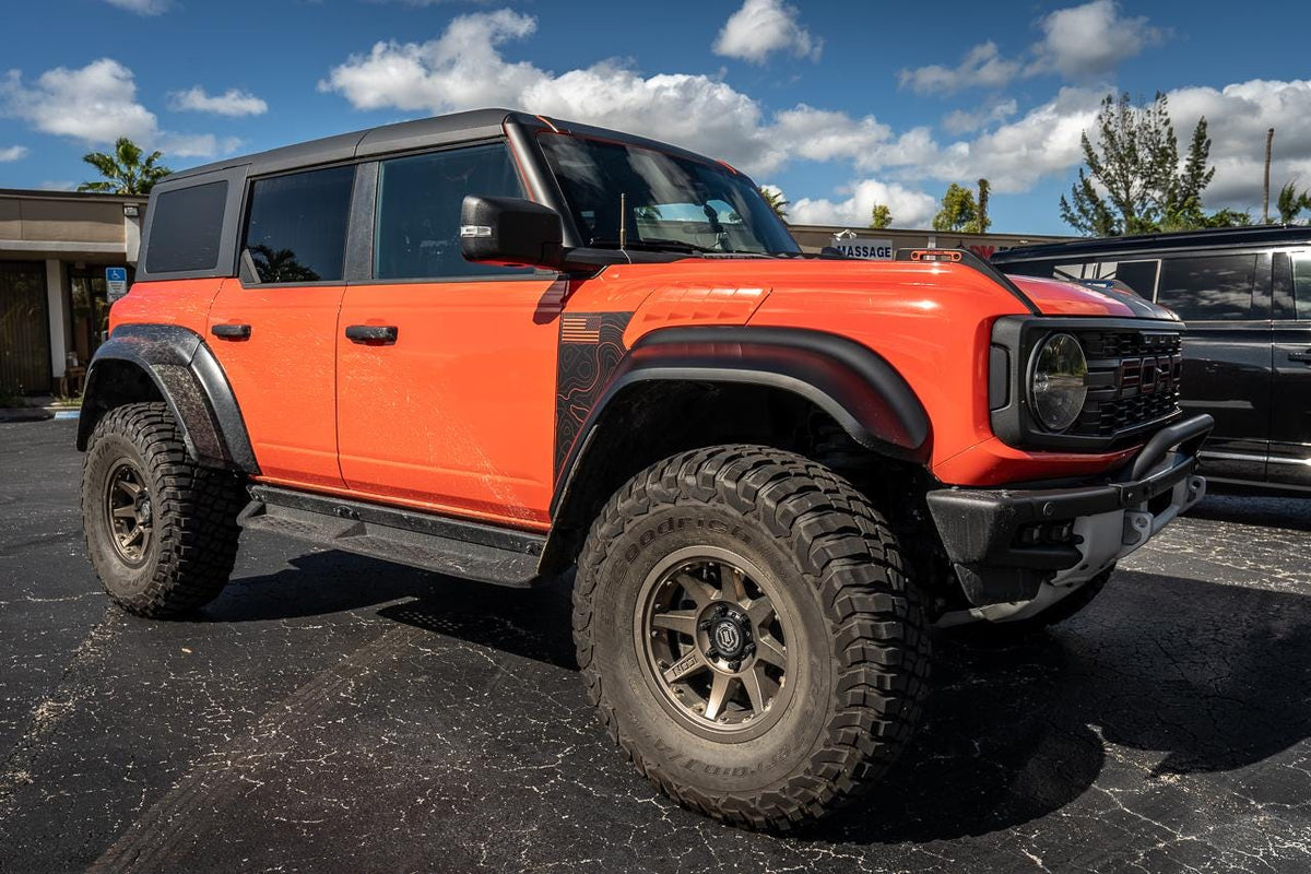 Bronco Raptor Fender Overlays Decals Like Everglades 2022 2023 2024