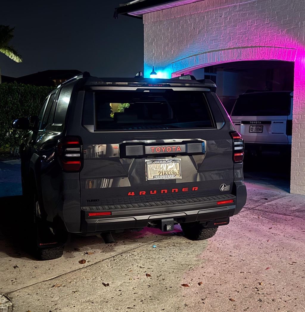 2025 Toyota 4Runner Emergency Reflective Rear Tailgate Liftgate Letter Inlays 6th Generation 6th Gen
