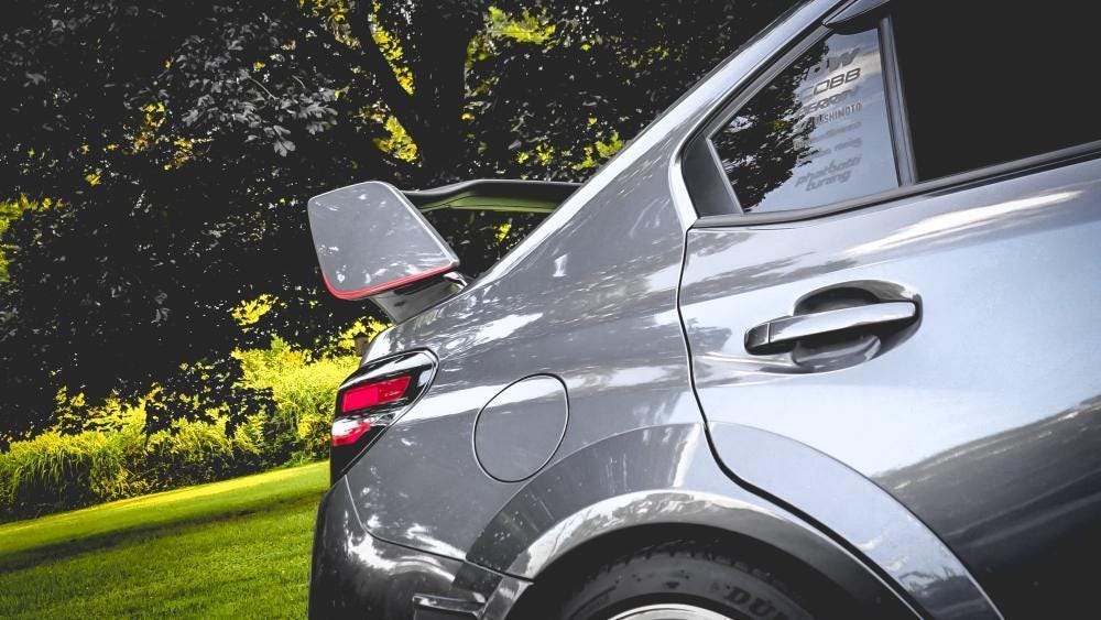 2015-2021 Subaru WRX STI JDM Style Wing Overlay Pinstripe