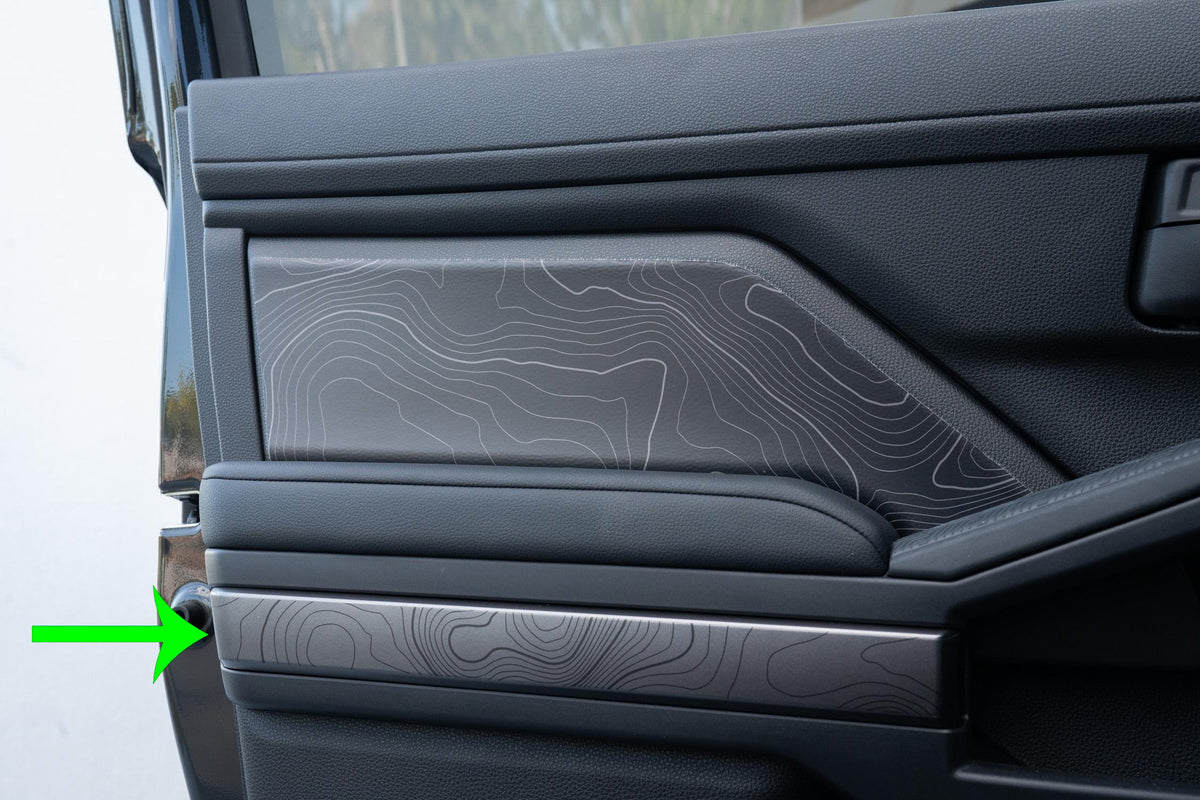 2025 Toyota 4Runner 6th Gen Topographic Map Door Overlays