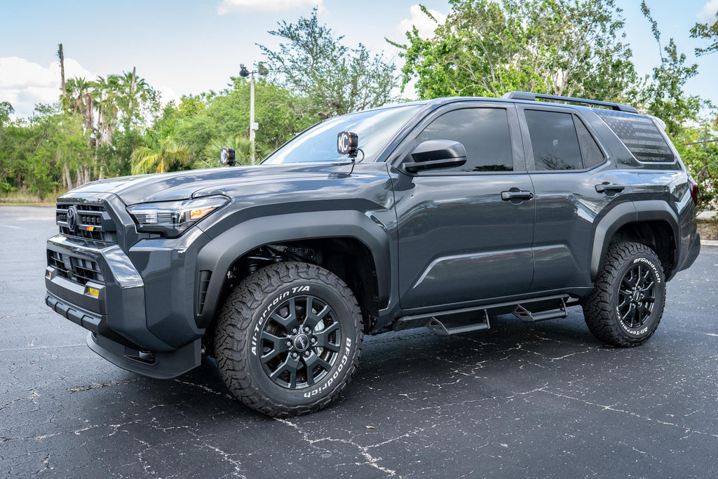 2025 Toyota 4Runner 6th Gen Topographic Rear Vent Window Overlay See Through V2