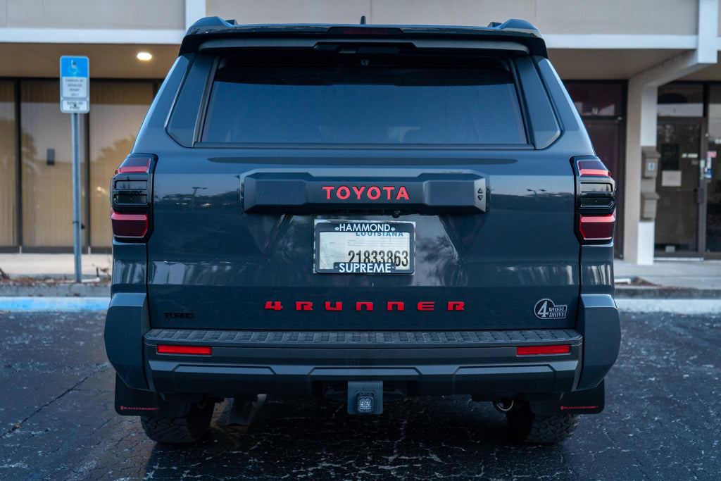 2025 Toyota 4Runner 6th Gen Tail Light Reverse and Turn Signal Overlays Decals Smoked