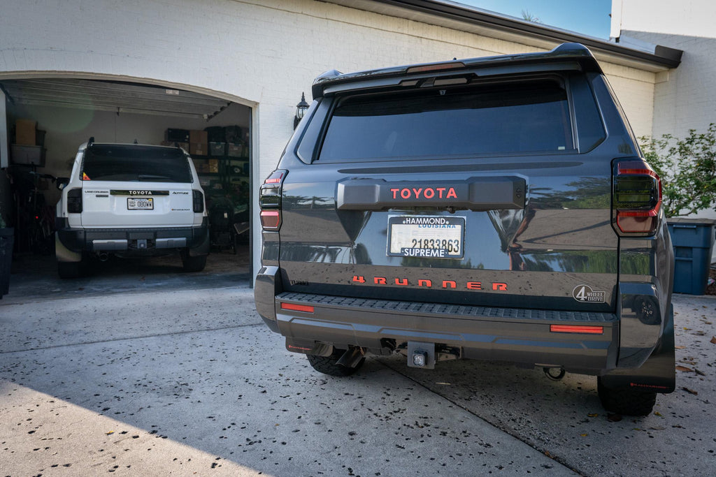 2025 Toyota 4Runner 6th Gen Tail Light Reverse and Turn Signal Overlays Decals Smoked