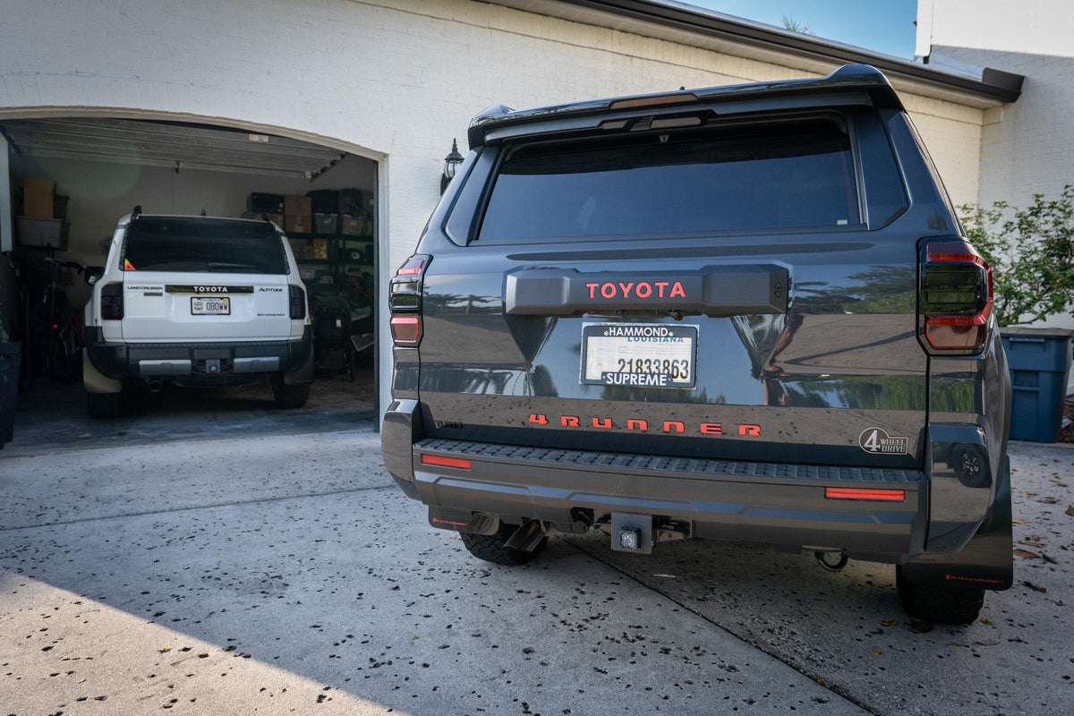 2025 Toyota 4Runner 6th Gen Tail Light Reverse and Turn Signal Overlays Decals Smoked