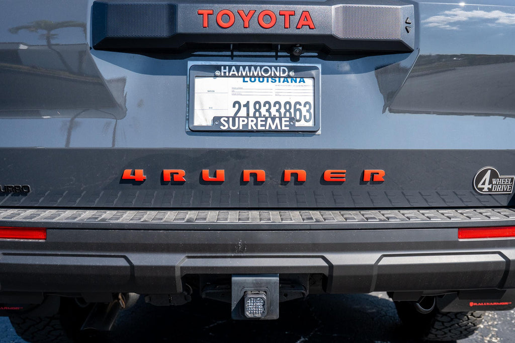 2025 Toyota 4RUNNER Rear Tailgate Liftgate Letter Overlays 6th Generation 6th Gen