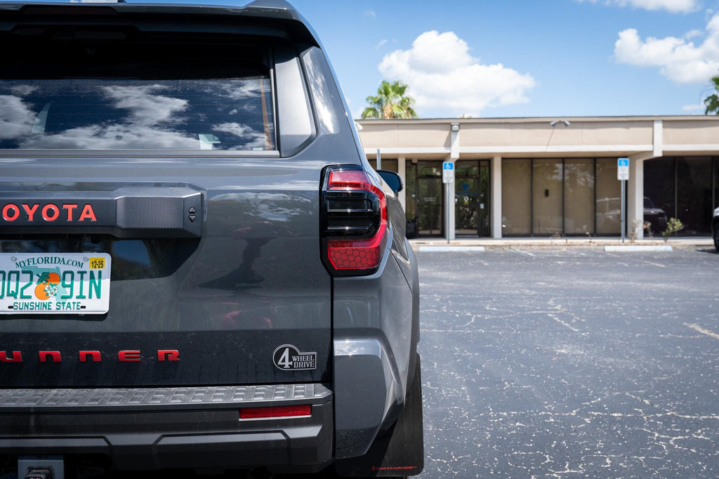 2025 Toyota 4Runner 6th Gen Honeycomb Tail Light Overlays Decals Smoked