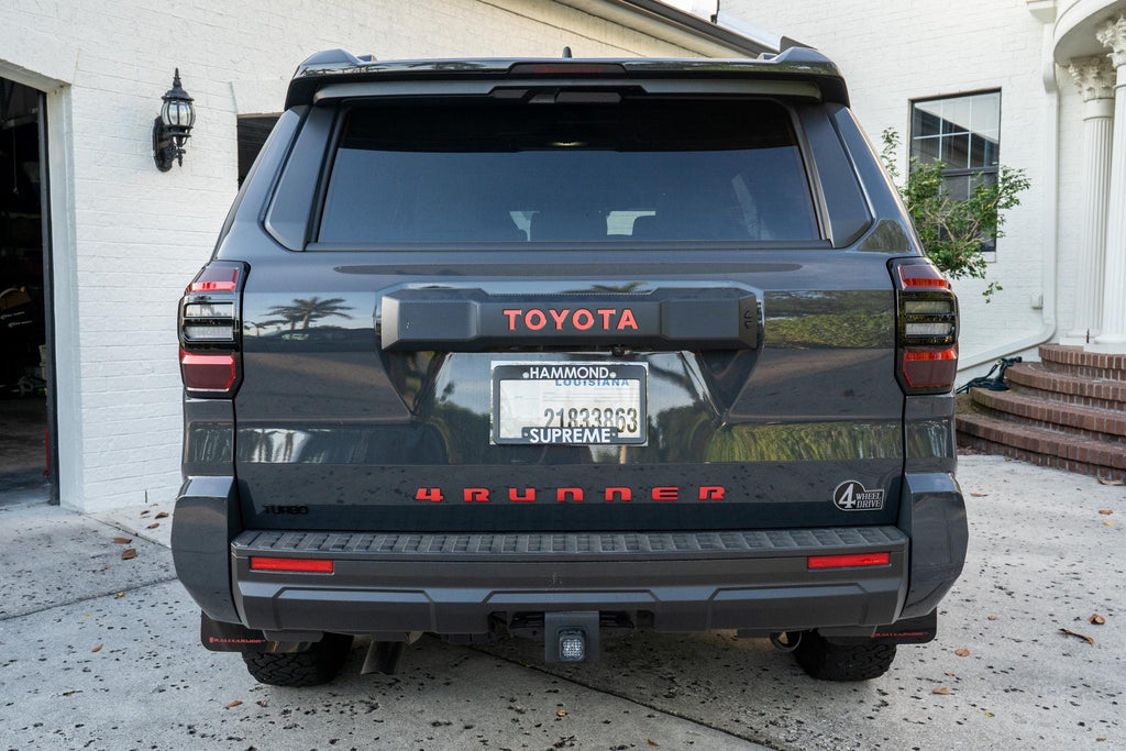 2025 Toyota 4Runner Emergency Reflective Rear Tailgate Liftgate Letter Inlays 6th Generation 6th Gen