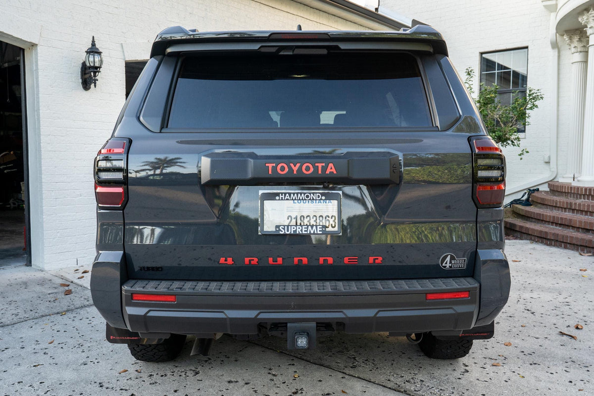 2025 Toyota 4Runner Emergency Reflective Rear Tailgate Liftgate Letter Inlays 6th Generation 6th Gen