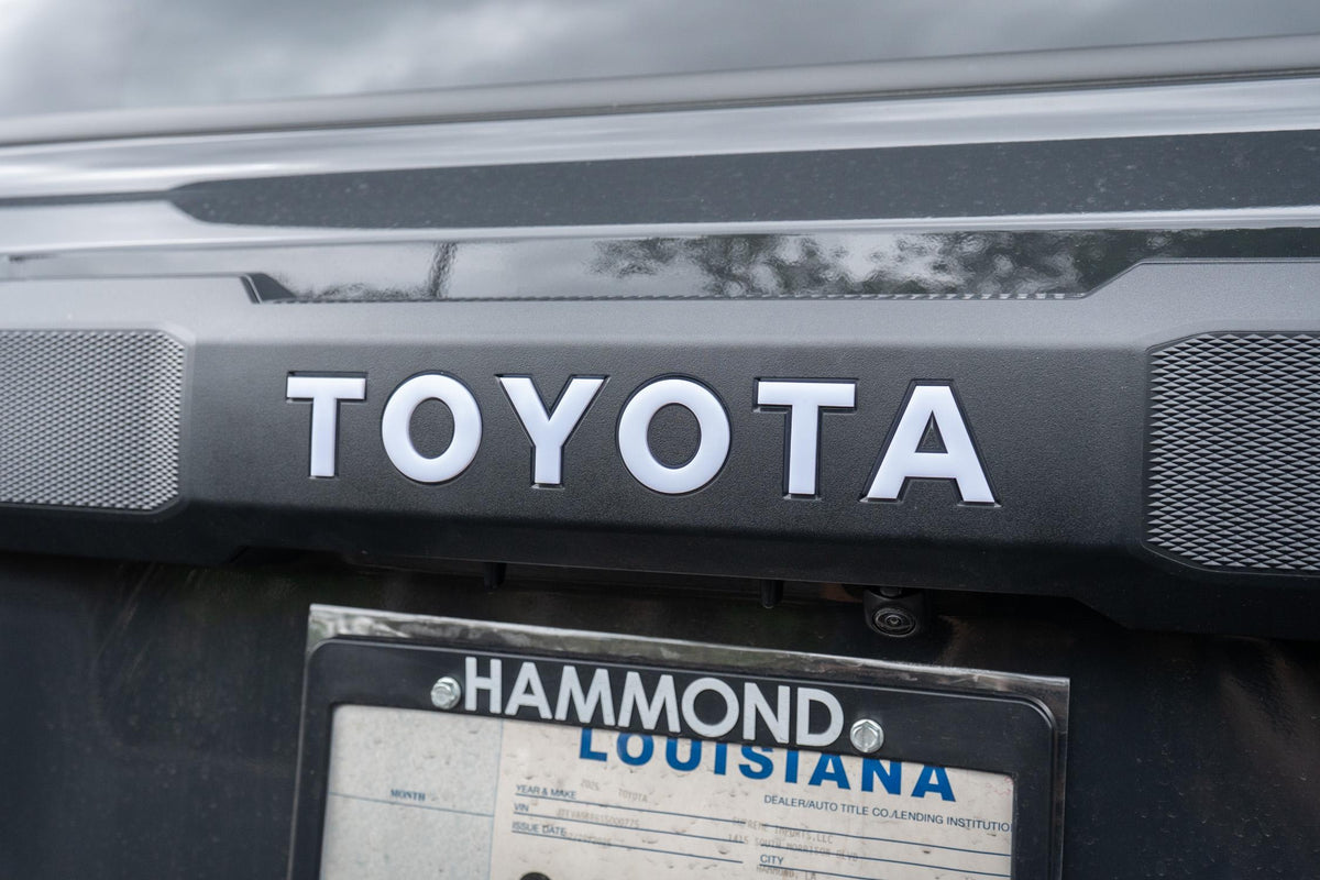 2025 Toyota 4Runner Acrylic Rear Tailgate Liftgate Letter Overlays 6th Generation 6th Gen
