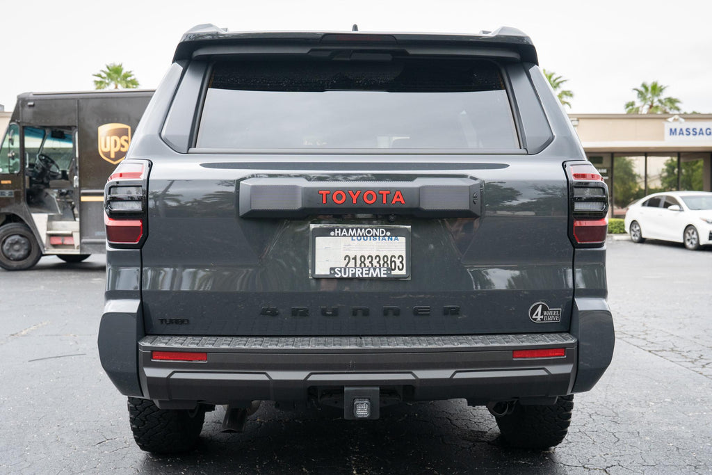 2025 Toyota 4Runner Acrylic Rear Tailgate Liftgate Letter Overlays 6th Generation 6th Gen