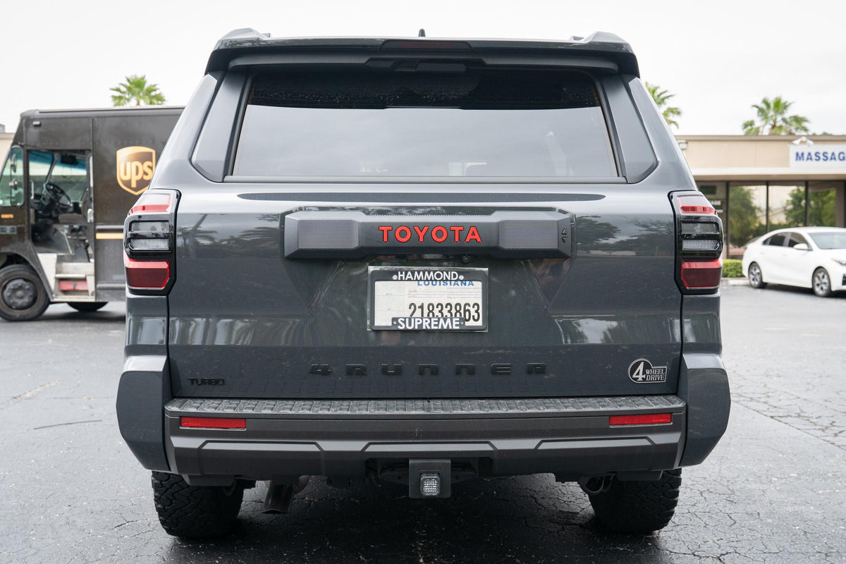 2025 Toyota 4Runner Acrylic Rear Tailgate Liftgate Letter Overlays 6th Generation 6th Gen
