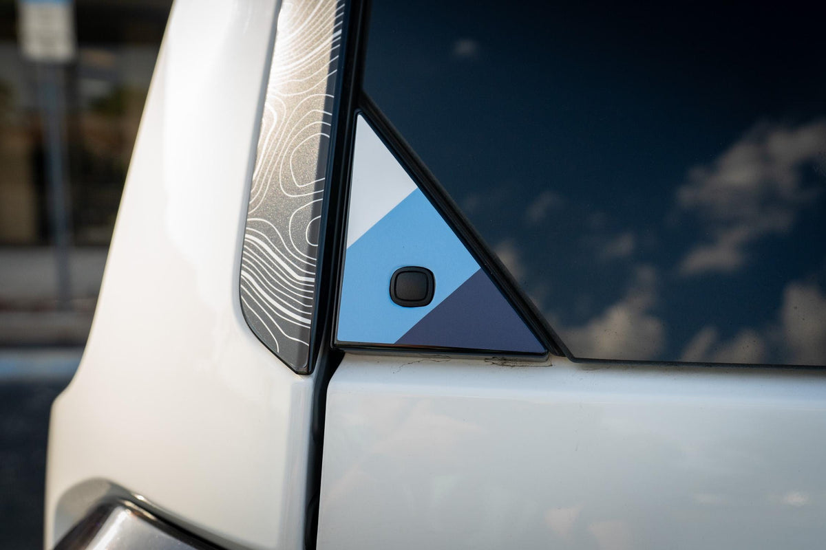 2024 Toyota Land Cruiser Heritage Stripes Rear Glass Button Trim Overlay 2025