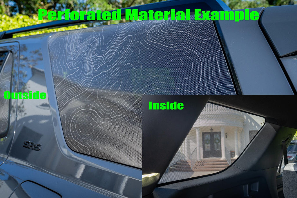 Bronco Topographic Rear Window Decal - 4 Door 2021+