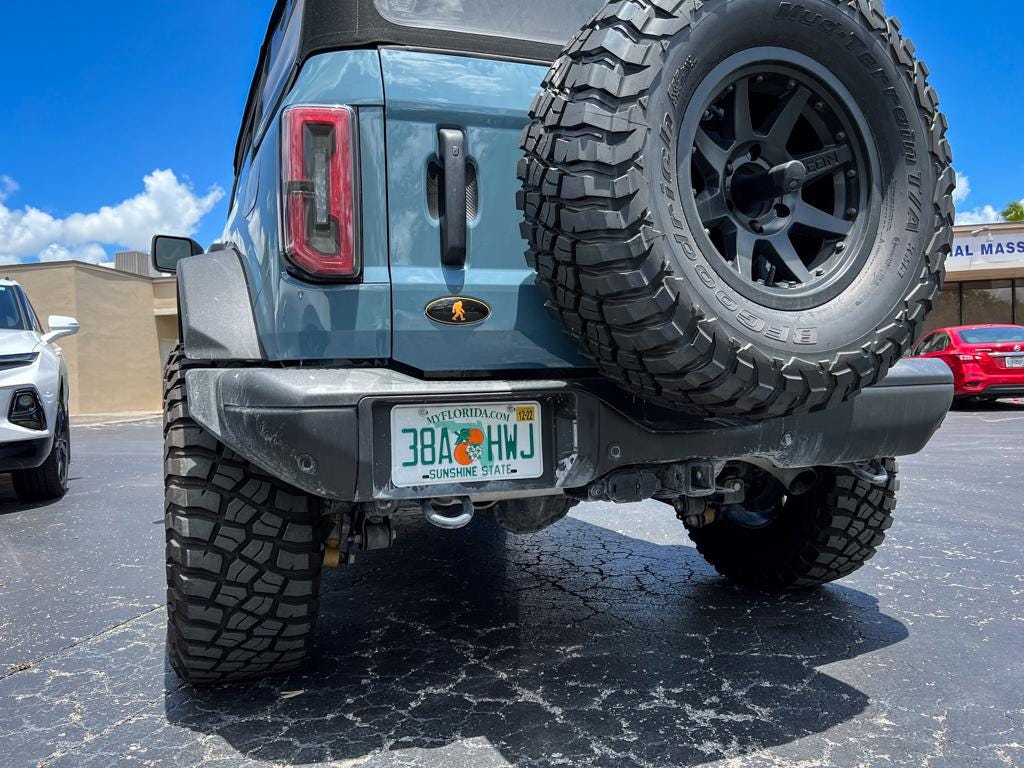For 2021 Bronco Bigfoot Rear Oval Overlay 2022 2023 Also Fits Bronco Sport