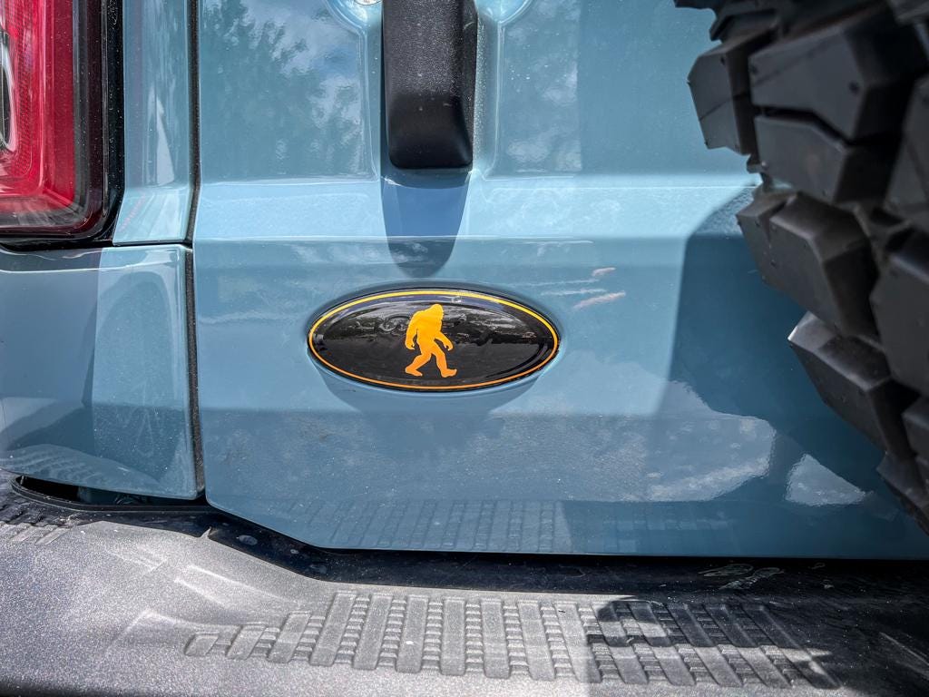 For 2021 Bronco Bigfoot Rear Oval Overlay 2022 2023 Also Fits Bronco Sport