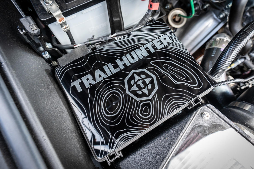 Fits Toyota Tacoma Trailhunter Fuse Box Cover - Gloss Black Acrylic