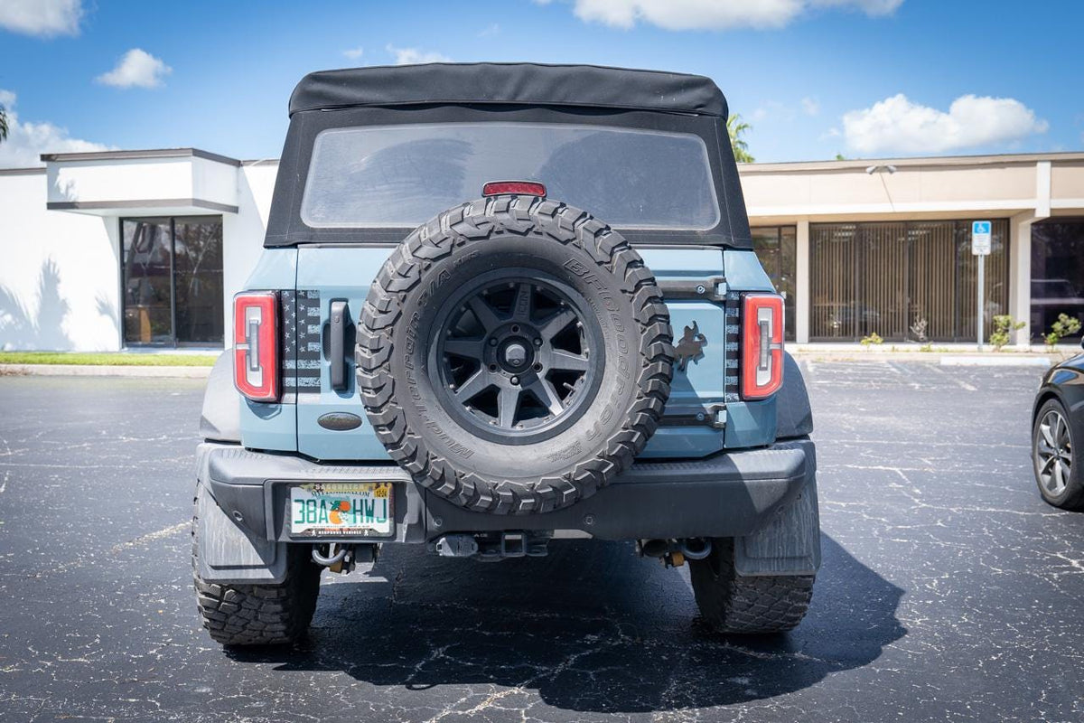 2021+ Bronco American Flag Middle Tailgate Overlays