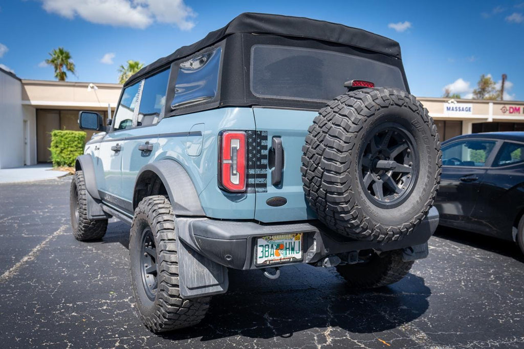 2021+ Bronco American Flag Middle Tailgate Overlays