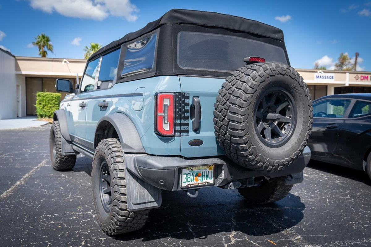 2021+ Bronco American Flag Middle Tailgate Overlays
