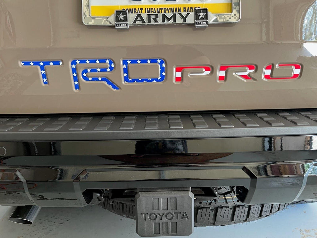 Fits 2025 Toyota 4Runner TRD Pro Rear Tailgate Liftgate Letter Overlays 6th Generation 6th Gen