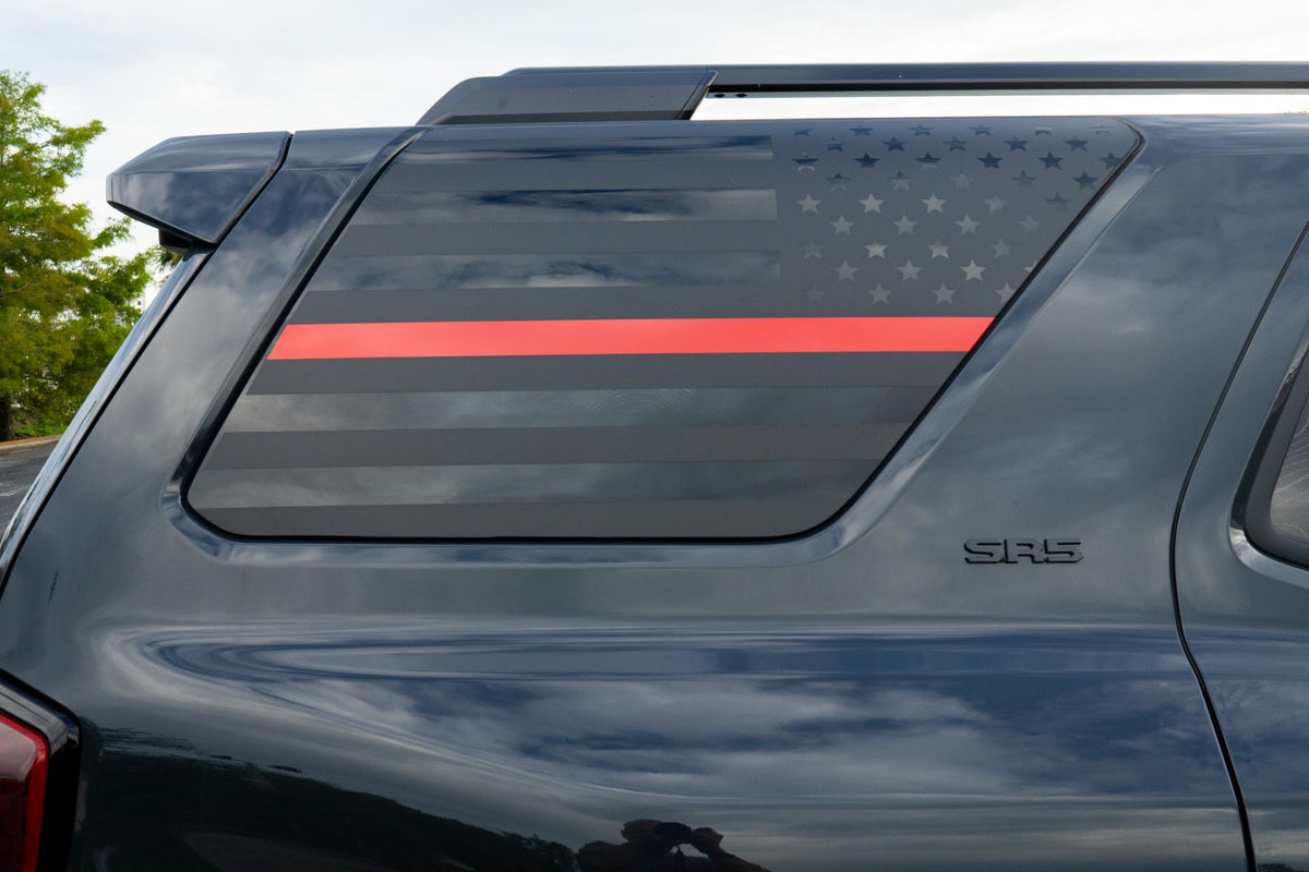 4Runner American Flag Window Decals: 2025 6th Gen Overlay Stickers